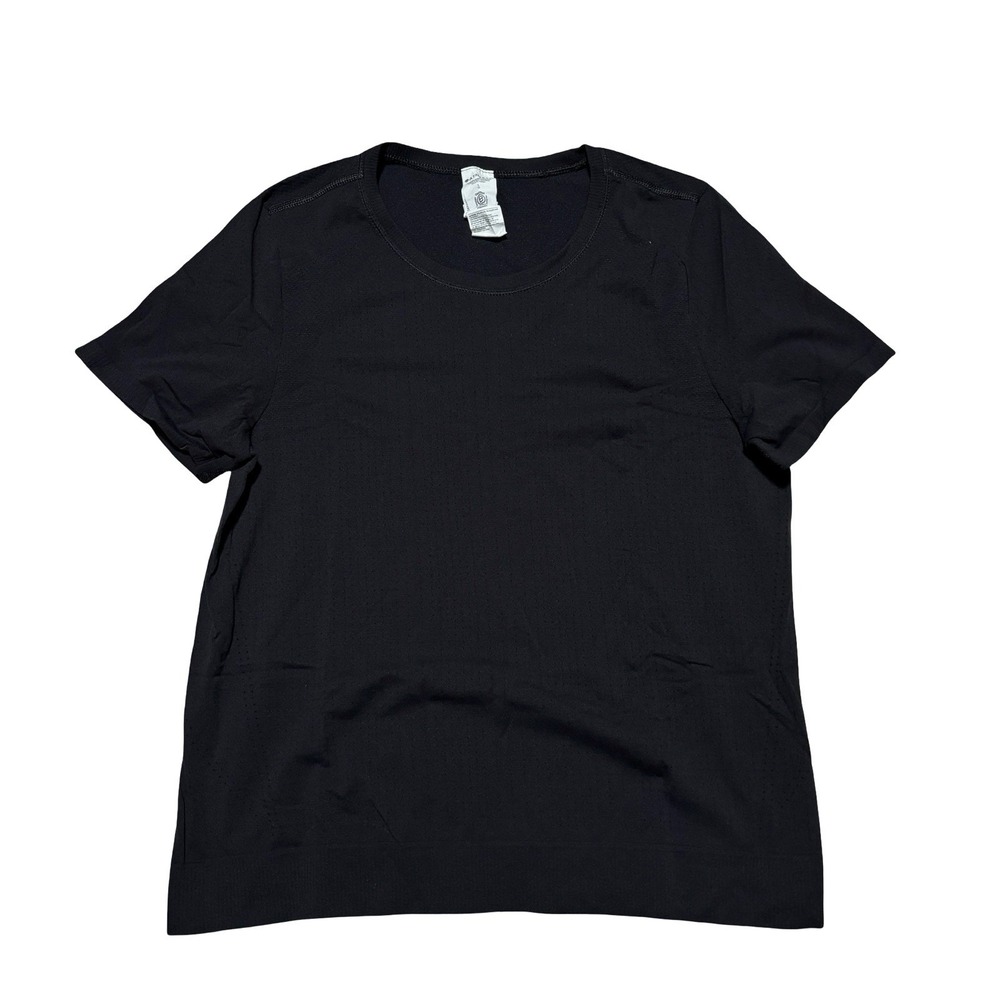 Athleta Women's Activewear Athletic T Shirt Black Size Large 18 x 23.5
